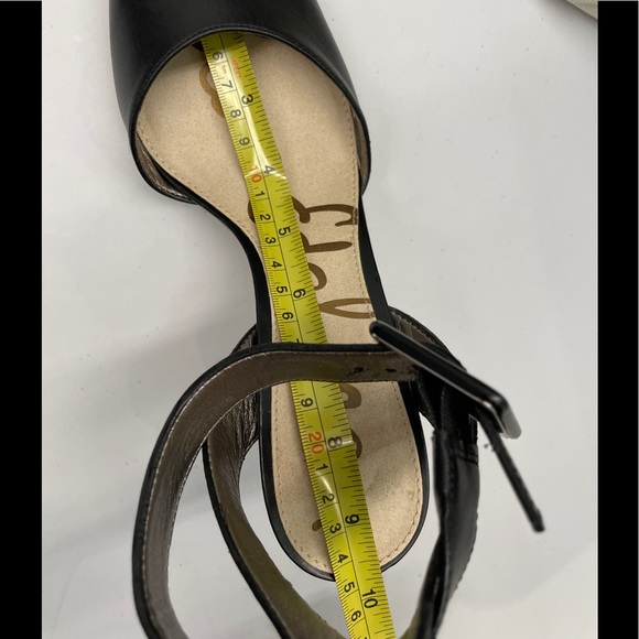 Sam Edelman Black Leather Ankle Strap Heels - Picture 12 of 12